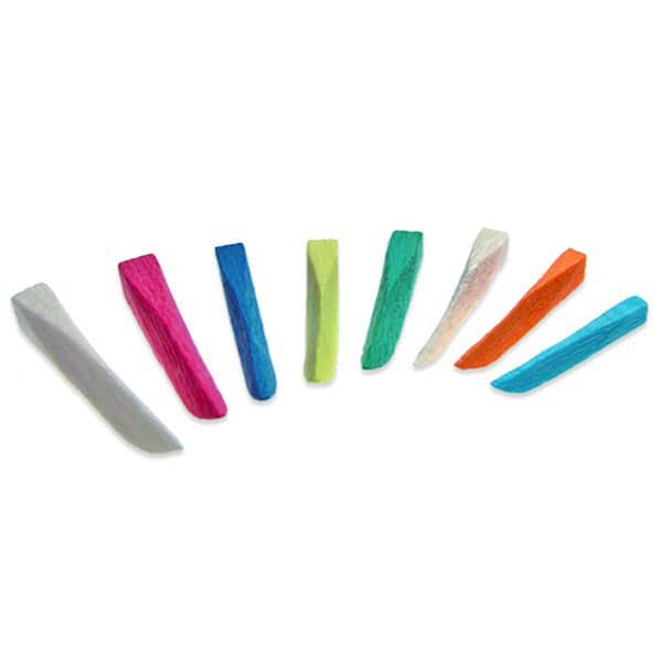 822-20 CUÑAS MADERA BLANCA 100ud.