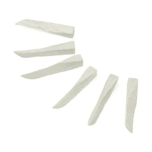 [HN0191] 822-70 CUÑAS MADERA BLANCA 100ud.