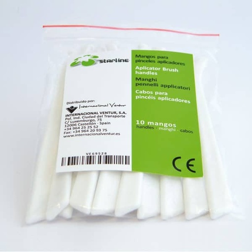 [SR0032] MANGOS PARA PINCELES APLICADORES 10U.STARLINE