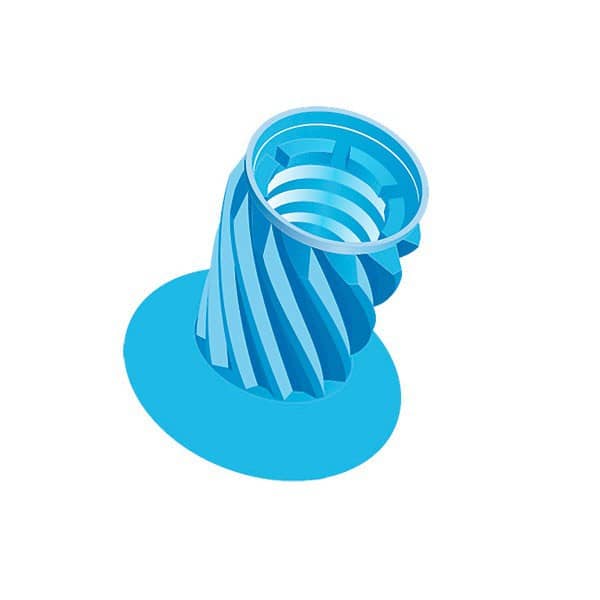 991/30 COPAS DURAS AZUL SIN ROSCA 30ud.