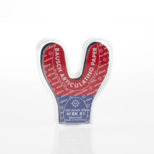 [BK0010] BK 81 PAPEL ARTICULAR ROJO/AZUL HERRADURA 100 hoja