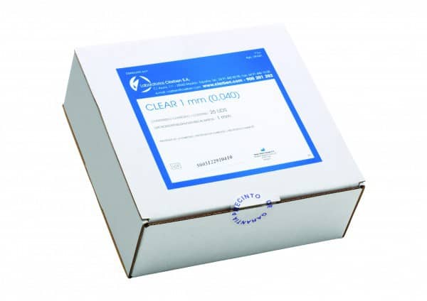 PLANCHAS 040 CLEAR 1mm. 25ud.