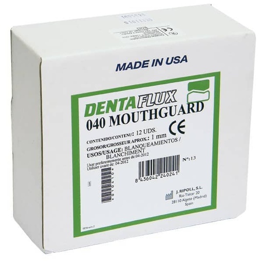 [DN0025] PLANCHAS 040 MOUTHGUARD 1mm  12ud.