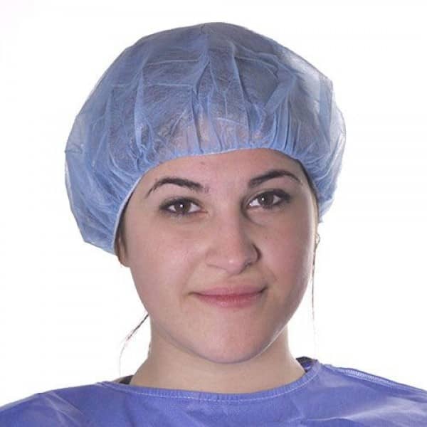 COFIA REDONDA CON ELASTICO VERDE 100ud.