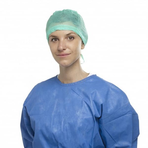 [AL0044] GORRO LAZO POSTERIOR FIJO VERDE 100ud.