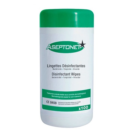 [AP0001] TOALLITAS ASEPTONET BOTE 100U