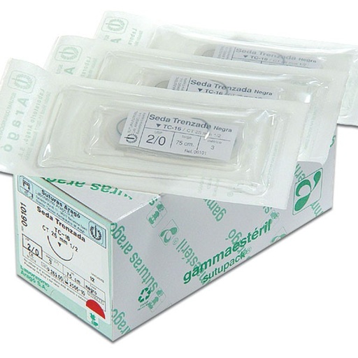 [AR0025] SUTURA SEDA TC-12 5/0 12ud.