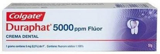 [CG0002] DURAPHAT 5000 ppm crema dental fluor 51 g