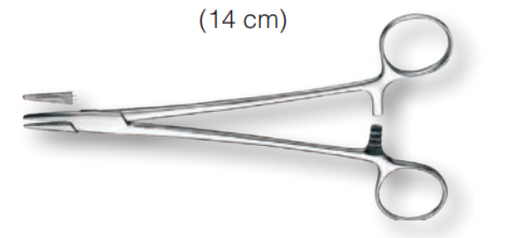 [CL0128] PORTA AGUJAS MAYO-HEGAR 14cm.