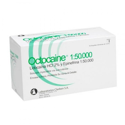 [CL0134] OCTOCAINE 1:50.000  50ud. VERDE