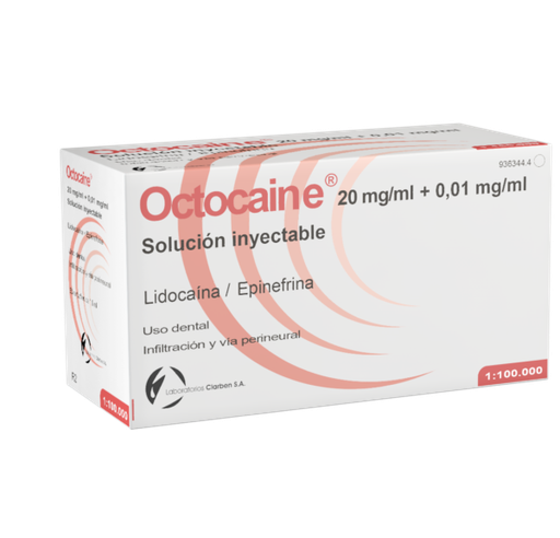 [CL0135] OCTOCAINE 1:100.000 50ud. ROJA