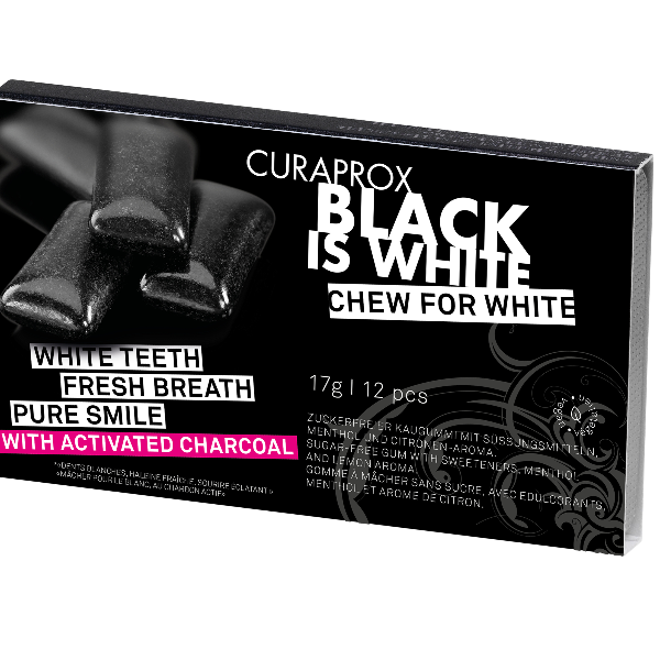 BLACK IS WHITE TO GO (12 Chewing gums)