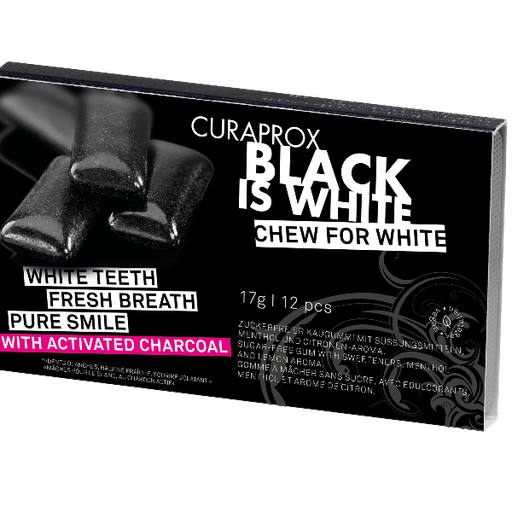[CU0012] BLACK IS WHITE TO GO (12 Chewing gums)