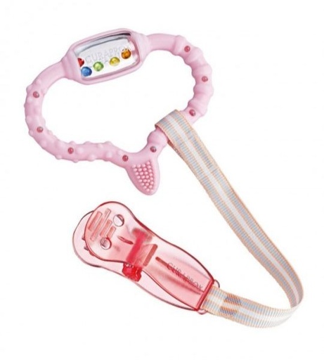 [CU0116] Baby Teething Ring, pink