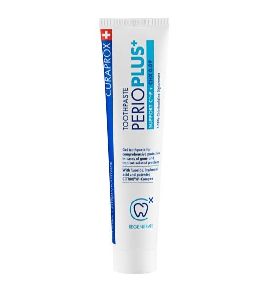 PERIO PLUS Support toothpaste CHX 0.09, 75ml