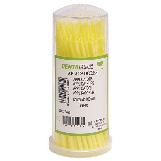 [DN0084] MICROAPLICADORES FINOS AMARILLOS 100ud.