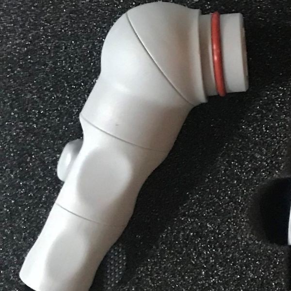 PIEZA DE MANO ASP. GRIS P/TUBO GRUESO