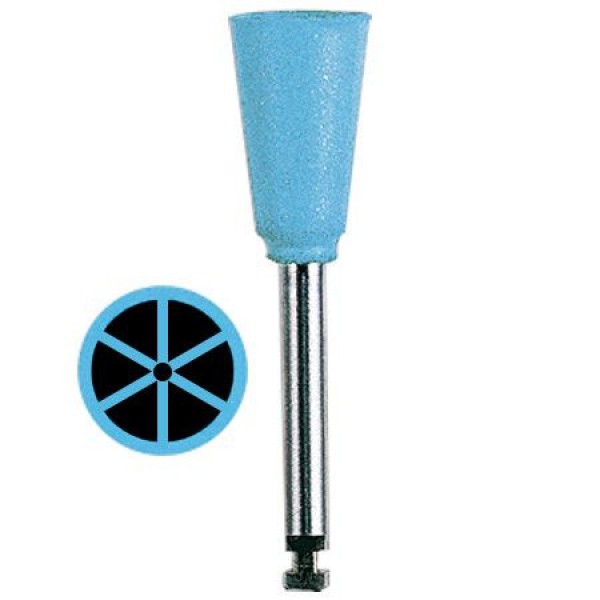 E1238D PULIDORES GOMA AZUL 12/U EDENTA