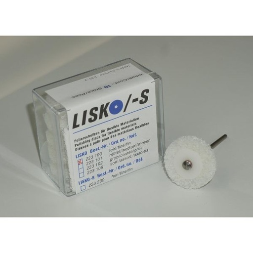 [ER0029] DISCOS LISKO FINO BLANCO 10UD.