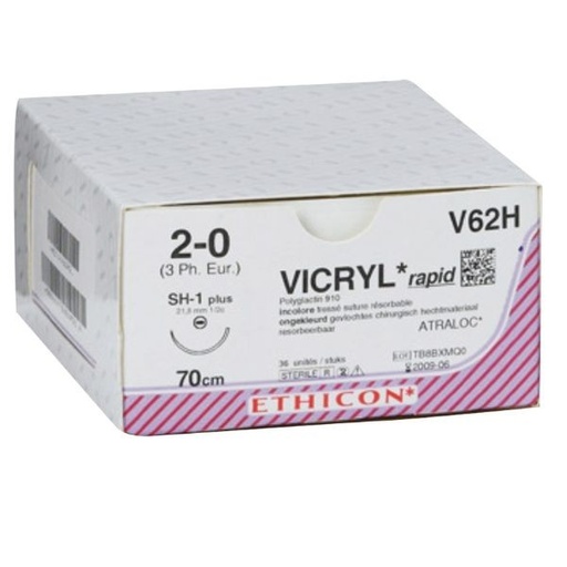 [ET0018] SUTURA VICRYL RAPID 4/0 FS-3 3/8C 16mm 75cm 36ud.