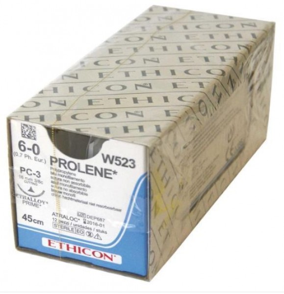 SUTURA PROLENE 4/0 45cm 12ud.