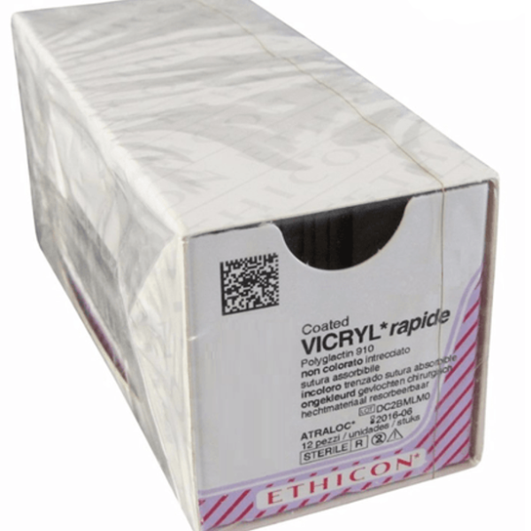 SUTURA VICRYL RAPID 4/0 A.T. 3/8 12ud.