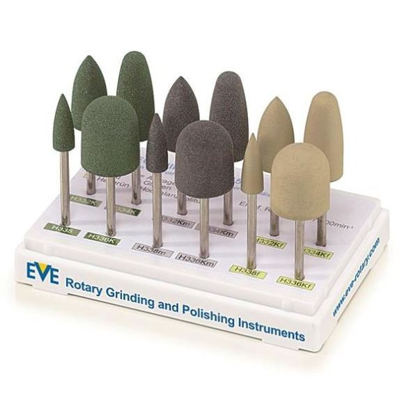 PULIDORES RESINA MONTADOS EVE HP115 CAJA 12 PIEZAS