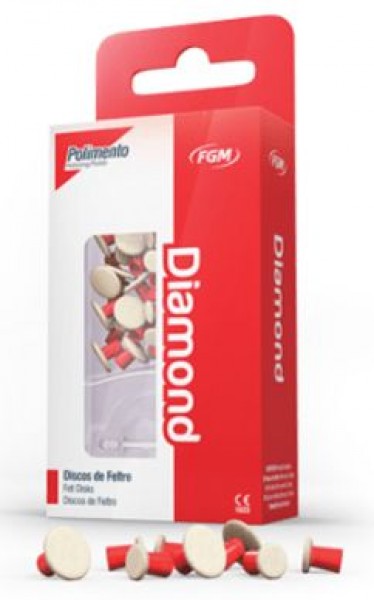 DIAMOND discos fieltro surtido 8/12 mm 24 ud