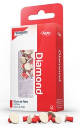 [FG0014] DIAMOND discos fieltro surtido 8/12 mm 24 ud