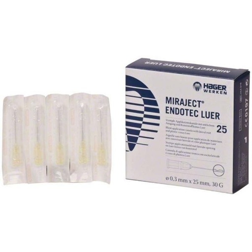 [HK0758] AGUJAS MIRAJECT ENDOTEC 30G LUER 0.3X25 25U