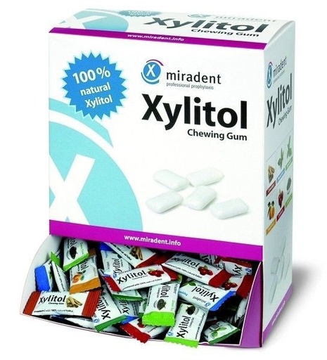 [HK0769] MIRADENT XYLITOL CHICLES SURTIDO 200X2U.