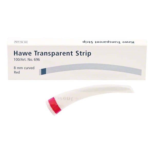 696 TIRAS HAWE TRANSPARENTE 8x73. ROJA 100ud.