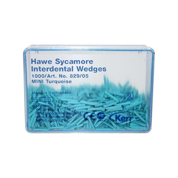 829-05 CUÑAS MADERA TURQUESA 1000ud.