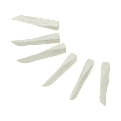 [HN0222] 829-70 CUÑAS MADERA BLANCA1000ud.