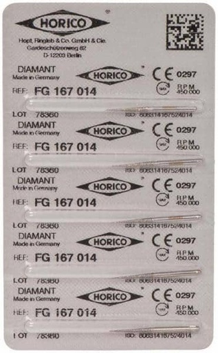 [HO0133] 167-014 F.G. FRESA DIAMANTE HORICO 5 UDS.