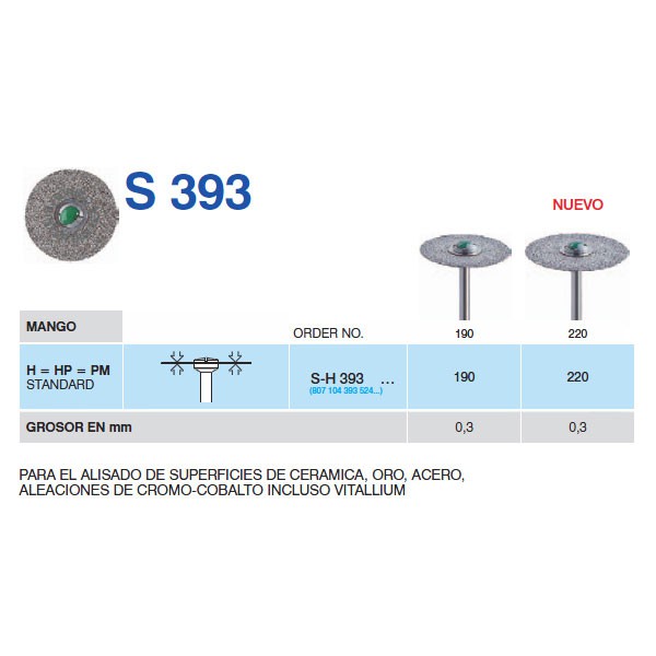 SH393-190 P.M DISCO DIAMANTE HORICO