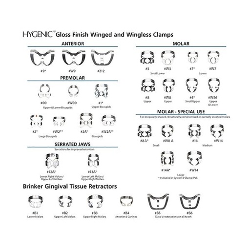 [HY0068] W2 CLAMP SIN ALA PREMOLARES