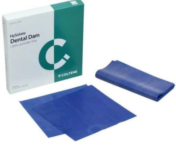 HYSOLATE DIQUE GOMA MEDIUM AZUL 52ud.