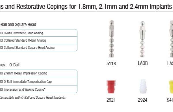 LAOB MDI COLLARED O-BALL PROSTHETIC HEAD ANALOG