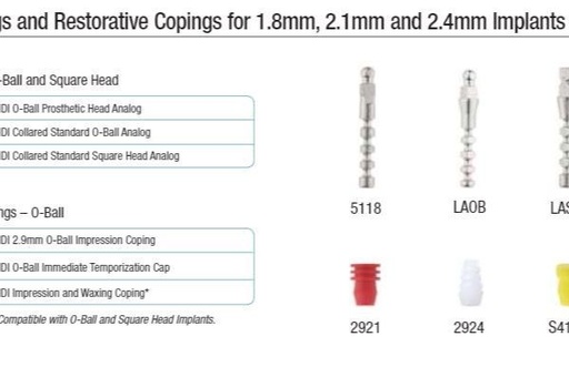 [IM0092] LAOB MDI COLLARED O-BALL PROSTHETIC HEAD ANALOG