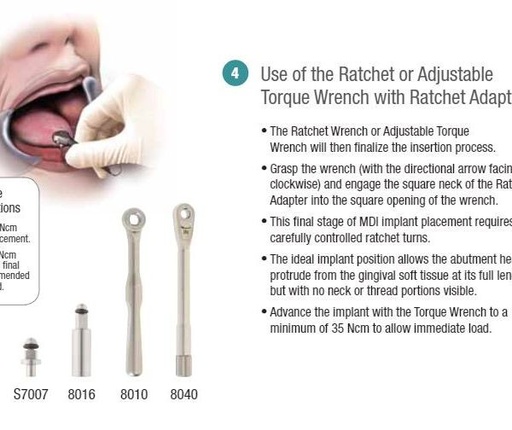 [IM0136] S7007 MDI RATCHET ADAPTER    (short)