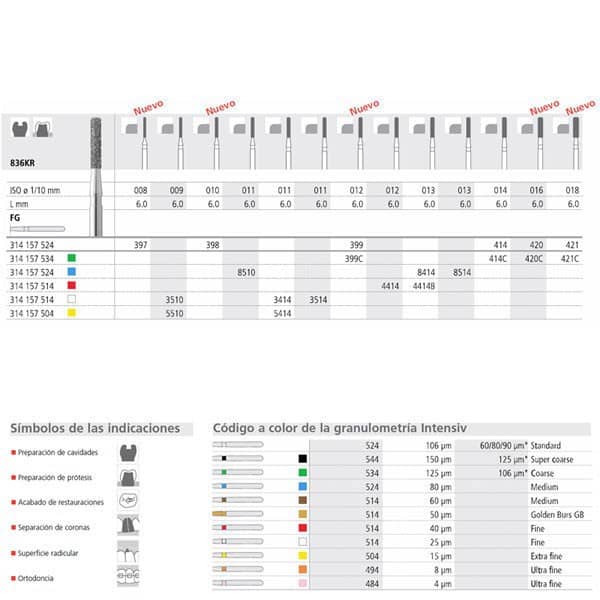 FG 3414/6 836KR-011 FG DIAM. FINO 6ud.