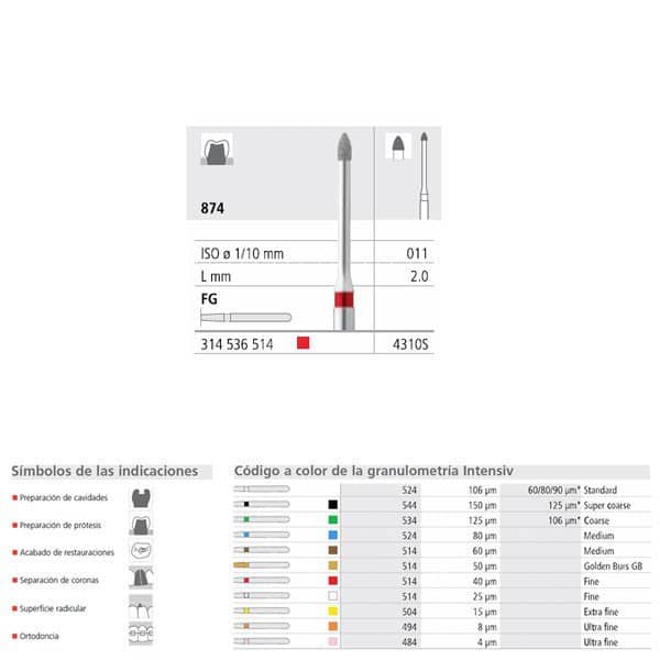 FG 4310S/6 874 -011 FG DIAM. FINO 6ud.