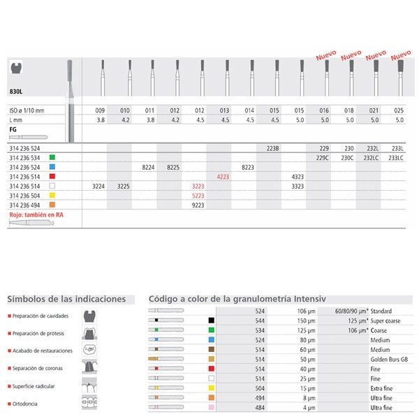 FG 3223/6 830L-013 FG DIAM. FINO 6ud.