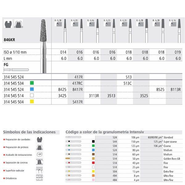 FG 3513/6 846KR-016 FG DIAM. FINO 6ud.