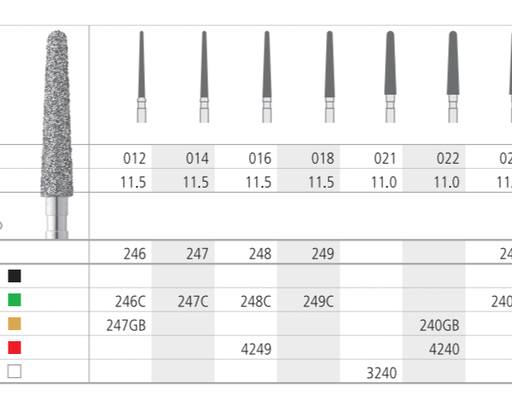 [IN0307] FG 240/6  850L-023 FG DIAM. MEDIO 6ud.