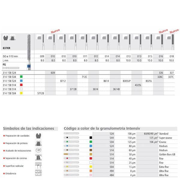 FG 8614/6 837KR-014 FG DIAM. MEDIO 6ud.
