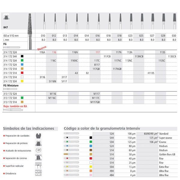 FG 8117/6 847-016 FG DIAM. MEDIO 6ud.