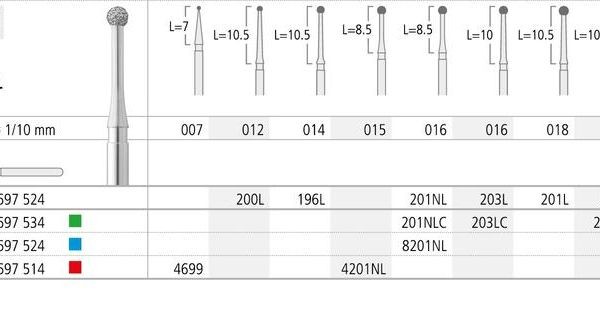FG 8201NL/6 801L-016 FG DIAM. MEDIO 6ud.