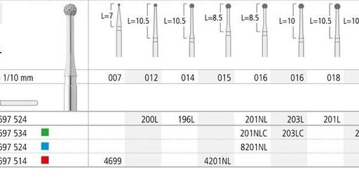[IN0503] FG 8201NL/6 801L-016 FG DIAM. MEDIO 6ud.
